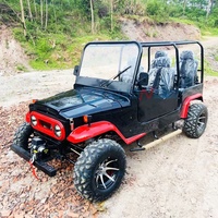 Jeep UTV tout-terrain 350cc 4x4 à essence avec châssis tubulaire en acier et freins à disque hydrauliques pour adultes