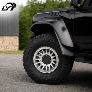 Rines <span class=keywords><strong>LYT</strong></span> Personalizados de 17 Pulgadas, Forjados, Todoterreno, Estilo Beadlock, de Aleación, para Jeep Bronco Tacoma 6x139.7, Compatibles con Camionetas Jeep - Product Image 1
