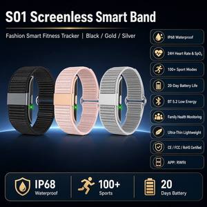 Pulsera Inteligente con Monitorización de Frecuencia Cardíaca y Sueño, Monitorización de ECG, Correa de TPE para Deportes, Entrenamiento y Seguimiento de Actividad Diaria - Product Image 2