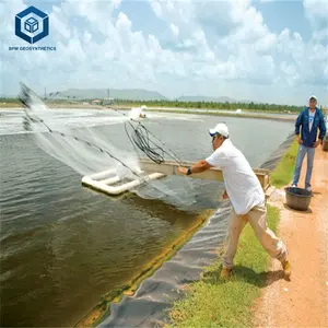 Màng Địa Kỹ Thuật Không Thấm Nước Đen Mật Độ Cao Polyethylene HDPE Tanks Fish Pond Liner 0.5Mm Màng Địa Kỹ Thuật HDPE Với Giá Thấp Hơn