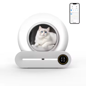 Penjual teratas Online kotak kotoran kucing elektrik WiFi kontrol aplikasi sensor keselamatan otomatis untuk beberapa plastik penghilang bau kucing - Product Image 1