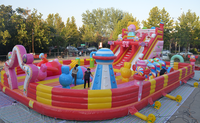 Château gonflable HNHPYL robuste et de grande taille en nylon durable, facile à installer pour les jeux de saut des enfants en extérieur/intérieur