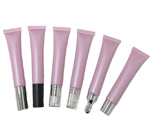 ขวดลูกกลิ้งนวดโลหะหลอดบีบนุ่มหรูหราห<span class=keywords><strong>ล</strong></span>อด<span class=keywords><strong>ล</strong></span>ิปกลอสพลาสติกสำหรับครีมรอบดวงตาลิปสติก<span class=keywords><strong>สีชมพู</strong></span>20กรัม - Product Image 1