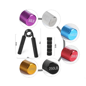 Ensemble <span class=keywords><strong>de</strong></span> renforceurs <span class=keywords><strong>de</strong></span> poignets en métal, 6 pièces, en acier à ressort durable, <span class=keywords><strong>pour</strong></span> exercices des doigts et entraînement des mains, 50/100/150/<span class=keywords><strong>200</strong></span>/250/300 Lbs - Product Image 4
