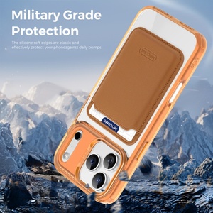 Funda Magnética Transparente para Teléfono Móvil, Compatible con iPhone 17, 11, 12, 13 Pro Max, 14, 15, 16 Plus, 17 Air, con Ranura para Tarjetas, Antigolpes - Product Image 5