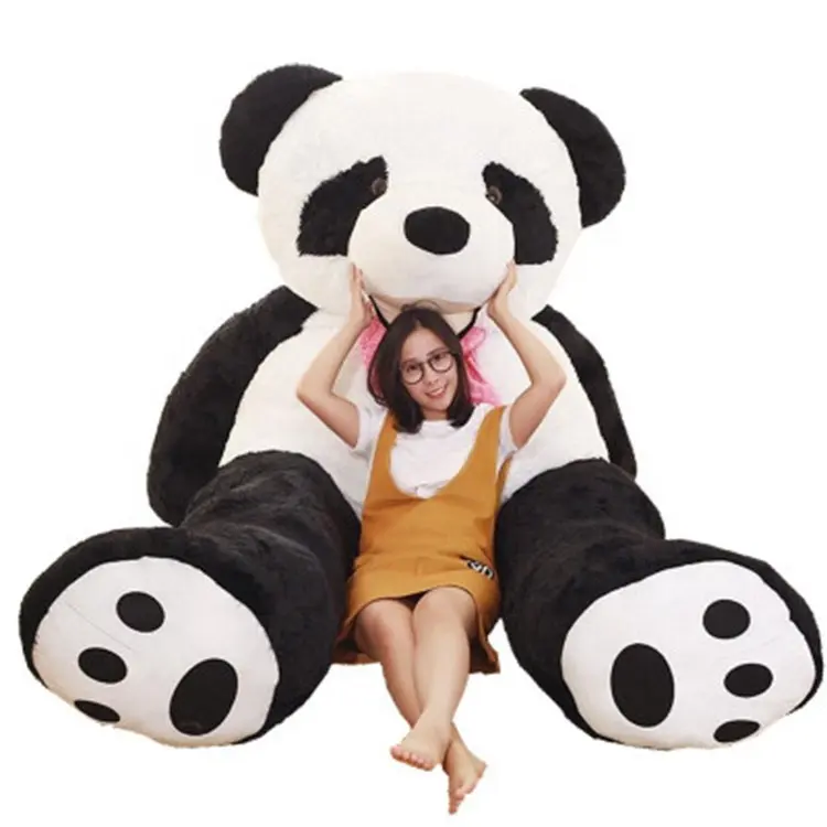 Hadiah Rumah Boneka Beruang Panda Cina, Mainan Boneka Lembut Panda Cina Besar Super Besar