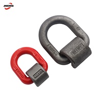 Anello a D in Acciaio Legato G80, Anello di Ancoraggio Resistente Saldabile, Punto di Sollevamento per Applicazioni di Saldatura e Sollevamento