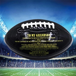 Regalo a mio figlio ti amo da papà <span class=keywords><strong>mamma</strong></span>, regalo di Football americano per il regalo di laurea di Natale di compleanno di tuo figlio - Product Image 3