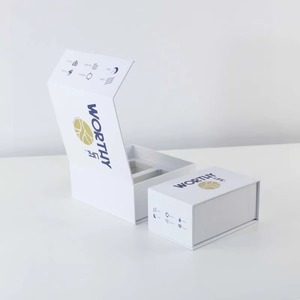 กล่องแม่เหล็กพิมพ์โลโก้ตามสั่ง กล่องกระดาษแข็งสำหรับขวด - Product Image 1