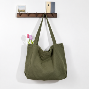 Gahumi Hot Selling Eco-Friendly Cotton Canvas Tote <b>Bag</b> Custom Printed Fashionable Rope Handle Medium/Large Size Zipper Closure - Product Image 1