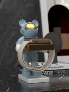 Base de Carga Decorativa para Apple Watch, Estilo Romántico, Hecha a Mano, Pintada a Mano, de Resina, Adorno Decorativo - Product Image 5