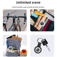 Nouveaux Traceurs Air Tracker certifiés MFi 2026 - Pack de 4 (Uniquement iOS) avec Batterie Remplaçable, Localisateur Intelligent en Plastique