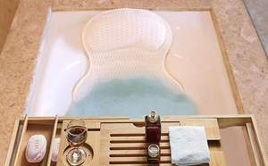 <span class=keywords><strong>Coussin</strong></span> de bain confortable pour la relaxation 4d Air Mesh Technology Hot Tub Oreiller de bain avec de fortes ventouses Accessoires de bain - Product Image 6