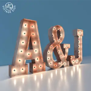 Grandi numeri luci giganti all'ingrosso personalizzati 4ft numeri tendone Extra Large LED illuminano le lettere