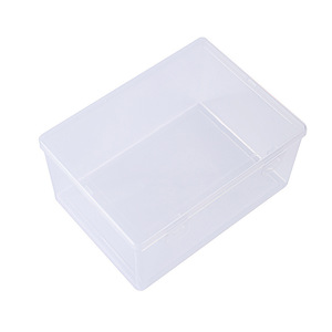Boîte de rangement rectangulaire transparente en plastique avec couvercle 15x11x7cm pour l'organisation de bijoux et de composants électroniques - Product Image 5