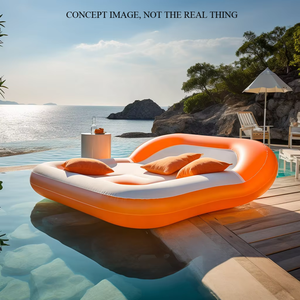 Thoải mái ngoài trời Sun giường Ghế hồ bơi sunlounger Lounger nổi nệm - Product Image 3