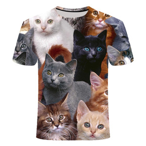 Plus Man <span class=keywords><strong>tigre</strong></span> leone 3d stampa t-Shirt poliestere manica corta 3D da <span class=keywords><strong>uomo</strong></span> t-Shirt - Product Image 3