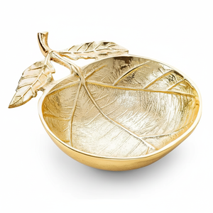 Wholesale Leaf Tray Gold Plated Customized Serving Decorative Home Kitchen <b>Table</b> <b>Top</b> Dish Platter From Indian Wholesaler - Product Image 1