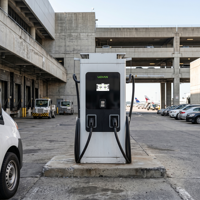 Chargeur rapide DC GBT 320 kW avec écran tactile 10 pouces et prise en charge multilingue de l'interface utilisateur pour les corridors logistiques transfrontaliers