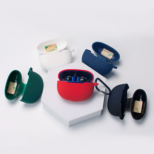 Funda protectora de silicona para auriculares a prueba de polvo para <span class=keywords><strong>Realme</strong></span> Buds <span class=keywords><strong>Air</strong></span> <span class=keywords><strong>3</strong></span> Funda portátil con llavero - Product Image 1