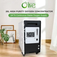 OLIVE meilleur populaire Concentrador Oxigeno 15 Lpm double débit médical 20 litres 15l litre concentrateur d'oxygène pour les hôpitaux cliniques