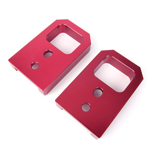 Gancho de Remolque para Toyota Tacoma 4Runner 2024-2026, Aluminio Rojo, Montaje en Parachoques Delantero, 2 Orificios - Product Image 3