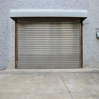 Usine ZHTDOORS 82mm,115mm Porte de volet roulant en acier galvanisé Volet roulant motorisé électrique Résistant au vent