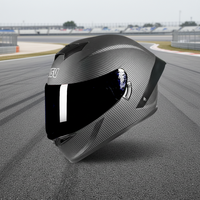 Nouveau casque intégral en fibre de carbone certifié 3C/DOT/ECE.06, idéal pour la moto et le cyclisme quotidien.