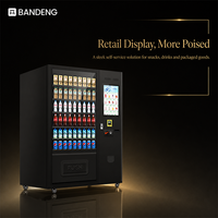 BANDENG 6610Pro 22T - Gabinete de Exhibición para Snacks y Bebidas, para Operaciones de Venta de Snacks y Bebidas, con Capacidad para 324 a 702 Artículos en 54 SKU