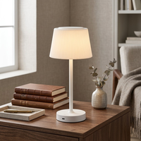 Lampe de chevet sans fil rechargeable USB-C avec commande tactile, 3 modes de couleur et gradation progressive, lampe de table LED moderne