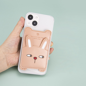 Cao Cấp Da Điện Thoại Chủ Thẻ Stick Trên Ví Cho Iphone Và Android Điện Thoại Di Động Phong Cách Tối Giản Với Không Trượt Lót - Product Image 3
