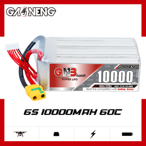 แบตเตอรี่ LiPo GNB GAONENG 10000mAh 6S 22.2V 60C 120C พร้อมหัวต่อ XT90S สำหรับรถบังคับวิทยุ เรือบังคับวิทยุขนาดใหญ่ และเครื่องบินบังคับวิทยุแบบ Soft Pack - Product Image 2