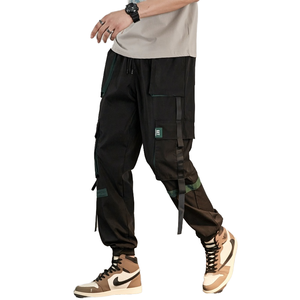 Pantalones Cargo Casuales de Cintura Media para Hombre ANSZKTN, Corte Holgado con Bolsillos Grandes, Pantalones Safari de Alta Calidad para Chico - Product Image 4