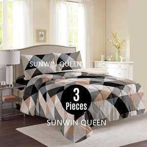 Luxe hiver flanelle polaire Sherpa couette ensemble Borrego couverture Jacquard roi ensemble de literie 3 pièces couette Borrego pour l'hiver - Product Image 4