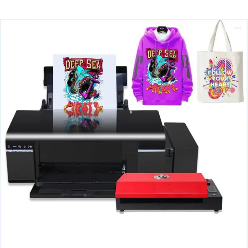 Desktop A3 A4 DTF Printer Clear PET Film Printer Machine A4 Direct To Film DTF Printer With Oven Dryer