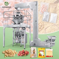 Machine d'emballage verticale automatique multi-têtes pour pesage de spaghetti, remplissage de riz, emballage de sacs de chips de pommes de terre et de pistaches, capacité 1 kg