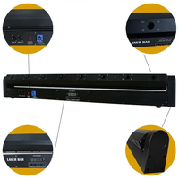 Barre lumineuse laser mobile LIRO 8 yeux, lumière laser rouge professionnelle pour DJ, spectacle sur scène, événements et fêtes