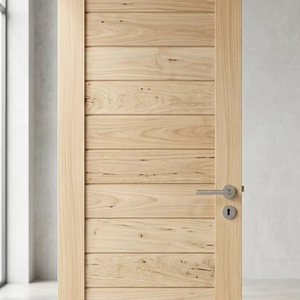 Puerta de Madera Sengon, Elegante y Ligera, para Interior y Exterior, Superficie Lisa, Tamaño Personalizado, Diseño de Marco Resistente y Duradero - Product Image 1