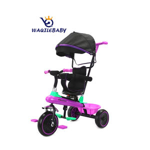 WQL – tricycle 3 roues pour enfants, pneu à air 4 en 1, roues de 12 pouces, tricycle pour bébé avec parasol, haute qualité - Product Image 4