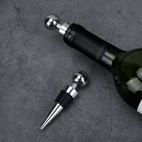 Bouchon de bouteille en métal avec bille supérieure pour vin et conservation de la fraîcheur