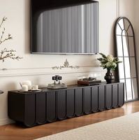 Ensemble meuble TV et table basse moderne et épuré pour petits appartements, design raffiné, meuble d'appoint sur pied