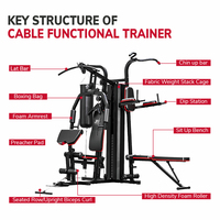 Plaque de musculation Multi Gym Cadre robuste pour salle de sport à domicile avec banc d'exercice pour haltères