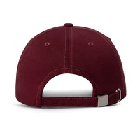 Venta al por mayor personalizado 6 paneles 100% algodón liso bordado letra NY gorra de béisbol sin estructura ajustable papá sombrero