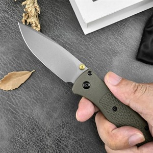 Couteau pliant de survie pour le camping, de qualité industrielle, en acier inoxydable 440C, avec manche en fibre ondulée renforcée en nylon, personnalisation OEM/ODM - Product Image 1