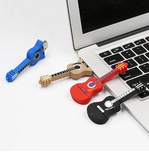 Mini guitare en PVC PERSONNALISÉ Clé USB Clé USB 16 Go avec plusieurs couleurs et capacités - Product Image 6