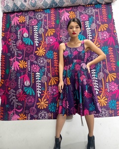 Top Premium Fabric for Dresses Soft Cotton Textile- Luxury Plain Filing Material for Wholesale Price - Product Image 4