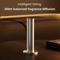 Diffuseur d'arômes portable en alliage d'aluminium argenté SU-2504C, alimenté par piles, capacité 100 ml, 5000 mA, contrôlé par application, pour table, hôtel
