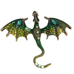 Broche Vintage de Dragão Voador Pintado a Óleo para Homens e Mulheres, Acessório Versátil e Personalizado para Trajes e Casacos - Product Image 5