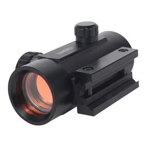 Mirino a puntino rosso personalizzato 1x40 lente rivestita rossa in lega di alluminio punto rosso ottico 11 livello adatto per 11mm/20mm per la caccia esterna