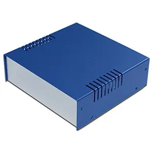 JH-Mech Electronic Project Enclosure Case DIY Junction Box with Screw Blue Powder Coating Aluminum Enclosure for Electronics
